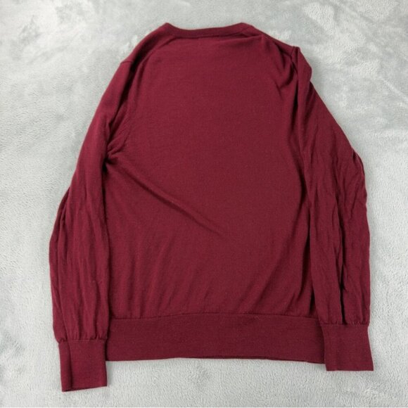 Brooks Brothers Men's Size Large 100% Merino Wool Red Sweater Made in Vietnam - Picture 3 of 10
